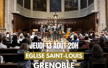 Concert à Grenoble : Ravel, Debussy, Vivaldi, Cantemir, Mozart, Bach, Doppler, Piazzolla, Waxman
