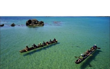 Baptême en pirogue