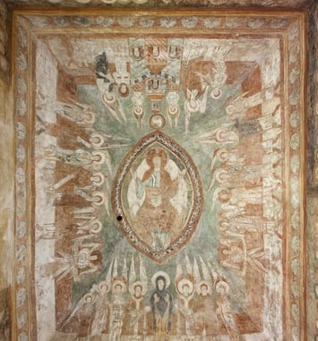 Visite guidée des fresques de l'église abbatiale romane de Saint-Chef