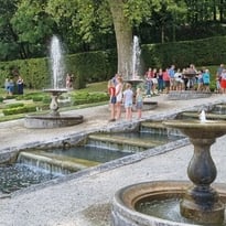 Visite des jardins et manœuvres des eaux des fontaines