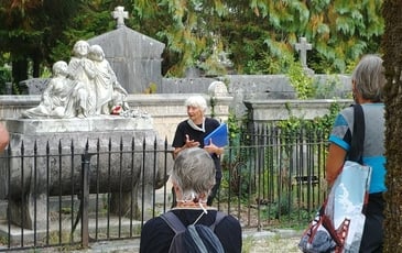 Mémoires de vies, mémoire de ville du XIXe siècle à nos jours, visite guidée au cimetière Saint-Roch par Mao Tourmen