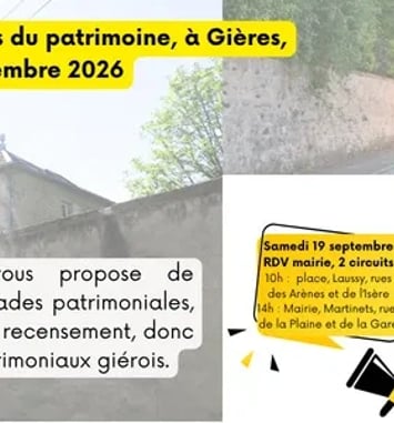 Balades patrimoine à Gières : repérer et recenser les objets patrimoniaux
