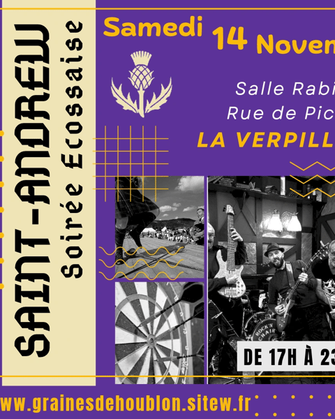 Concert rock britannique de la Saint-Andrew