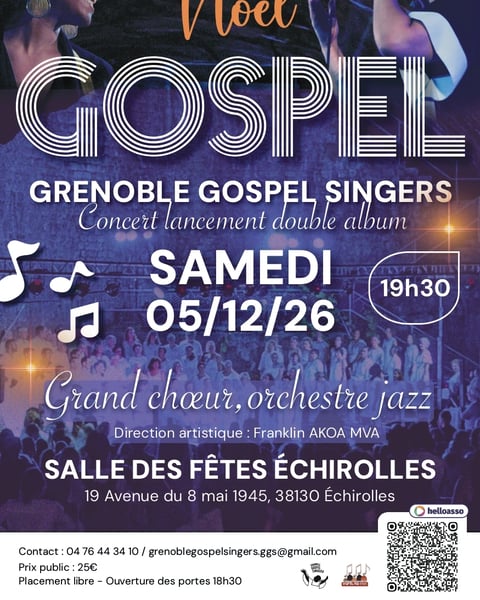 Grand concert de Noël de Grenoble Gospel Singers